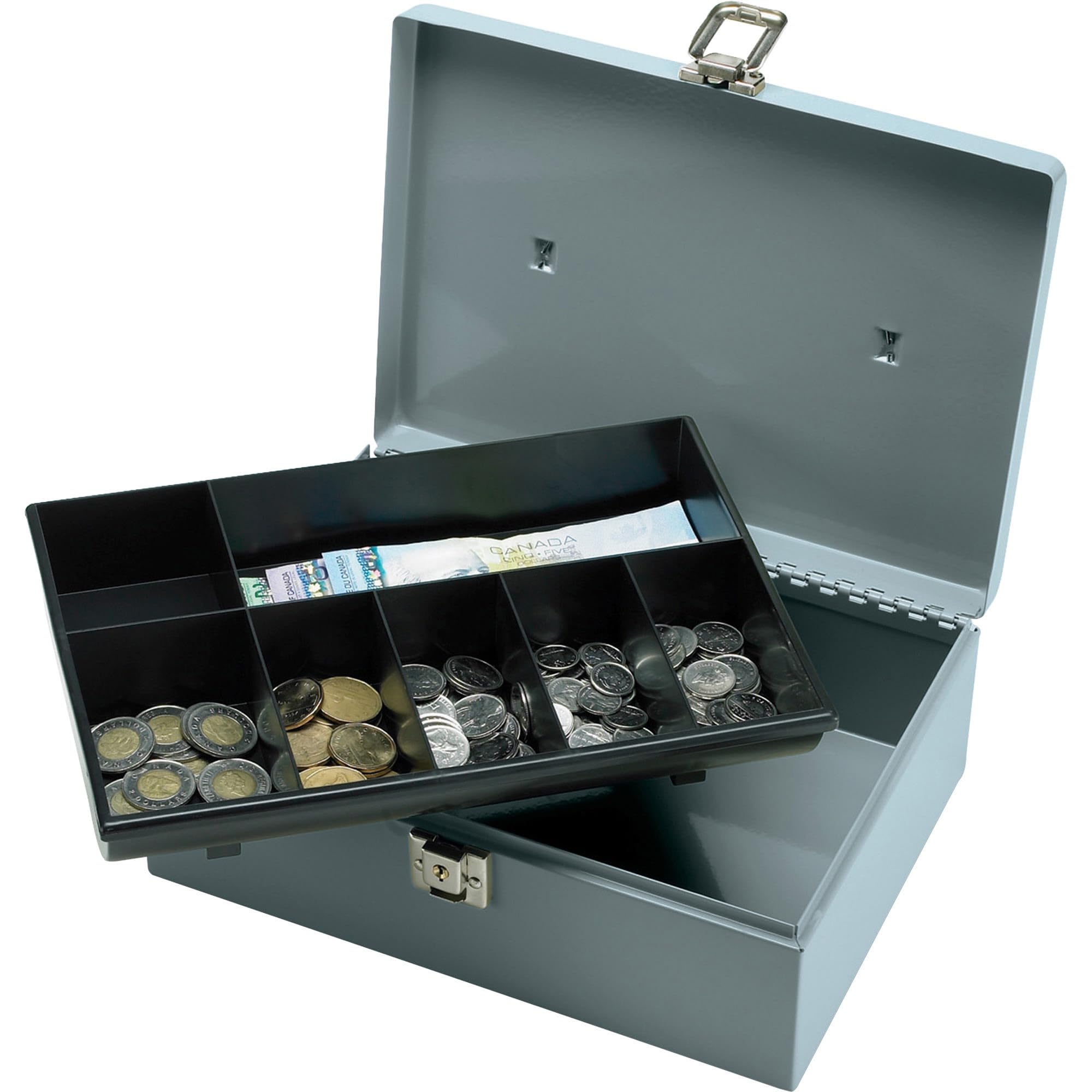 ALICE BLACK シルバー ハンドカフス ボックス付き Amazon.com : Sparco All-Steel Cash Box with Latch Lock - 1 Bill